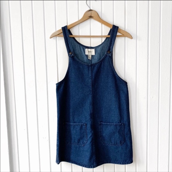 Forever 21 Dresses & Skirts - 🌈 F21 Denim Jumper Overalls Dress H2529